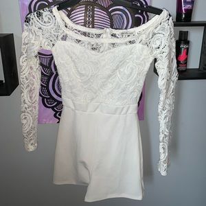 White Lace Romper
